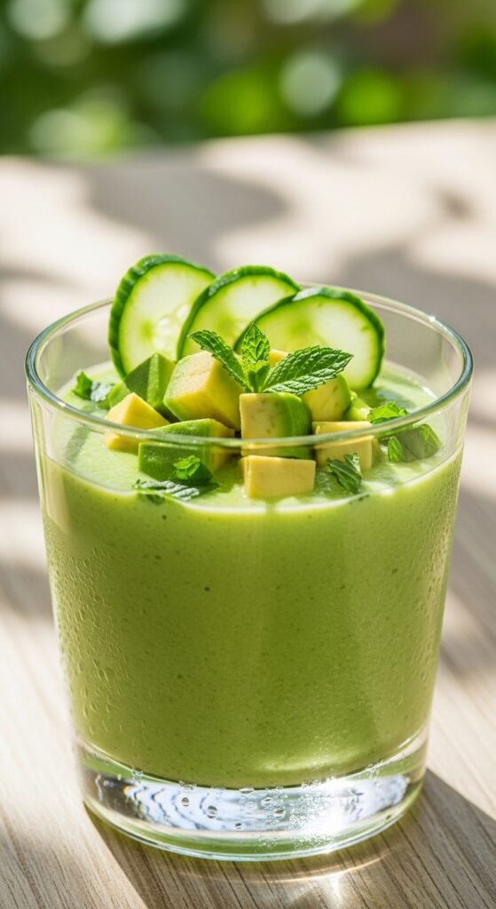 Cucumber and Avocado Gazpacho