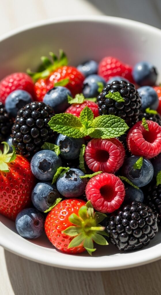 Mint and Berry Fruit Salad