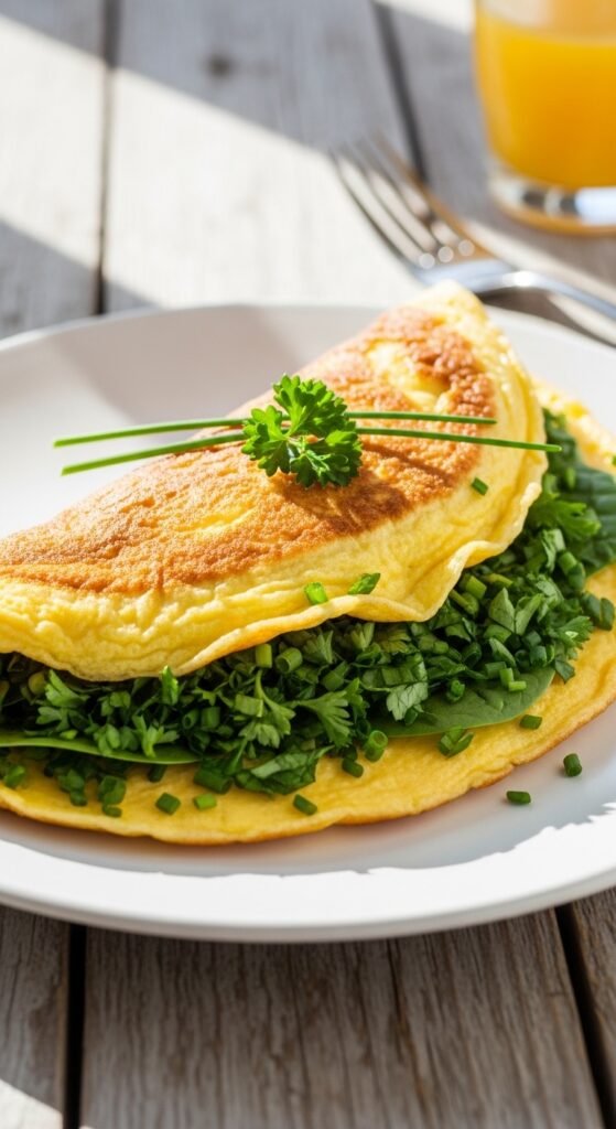 Green Herb Omelet