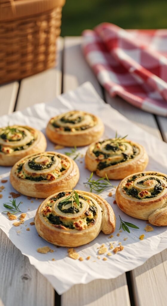Spinach and Feta Pinwheels