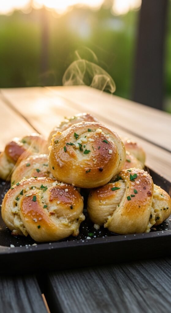 Garlic Parmesan Knots