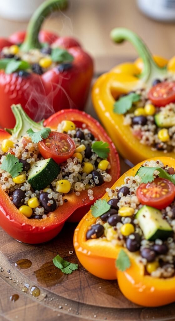 Veggie-Stuffed Bell Peppers