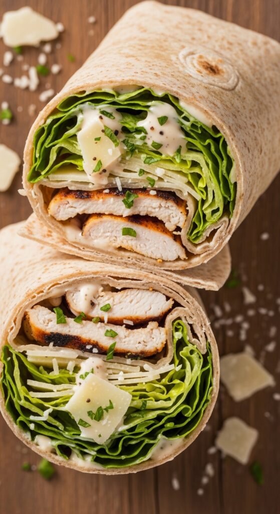 Chicken Caesar Wraps