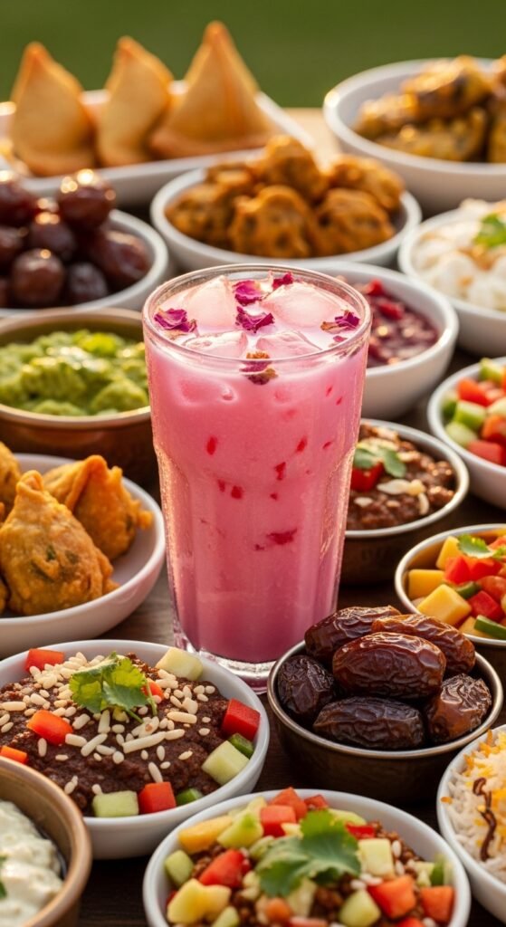 Rooh Afza Milk Drink