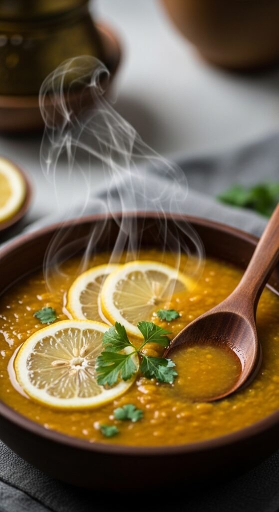 Lemon Lentil Soup for Gentle Iftar Starts