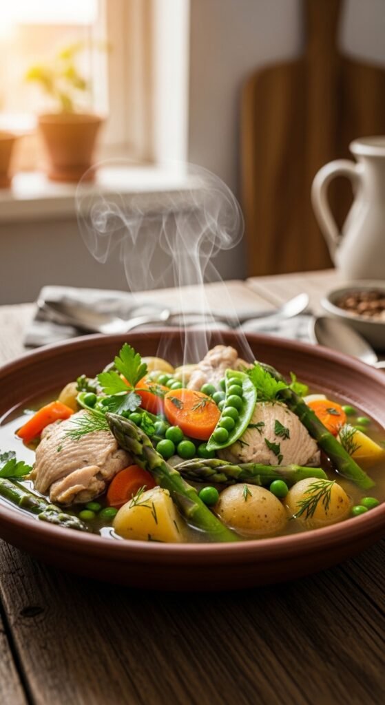 Light Chicken and Vegetable Spring Stew