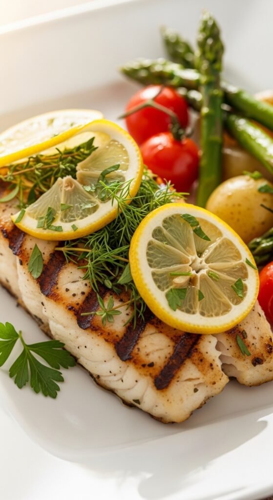 Grilled Lemon Herb Fish