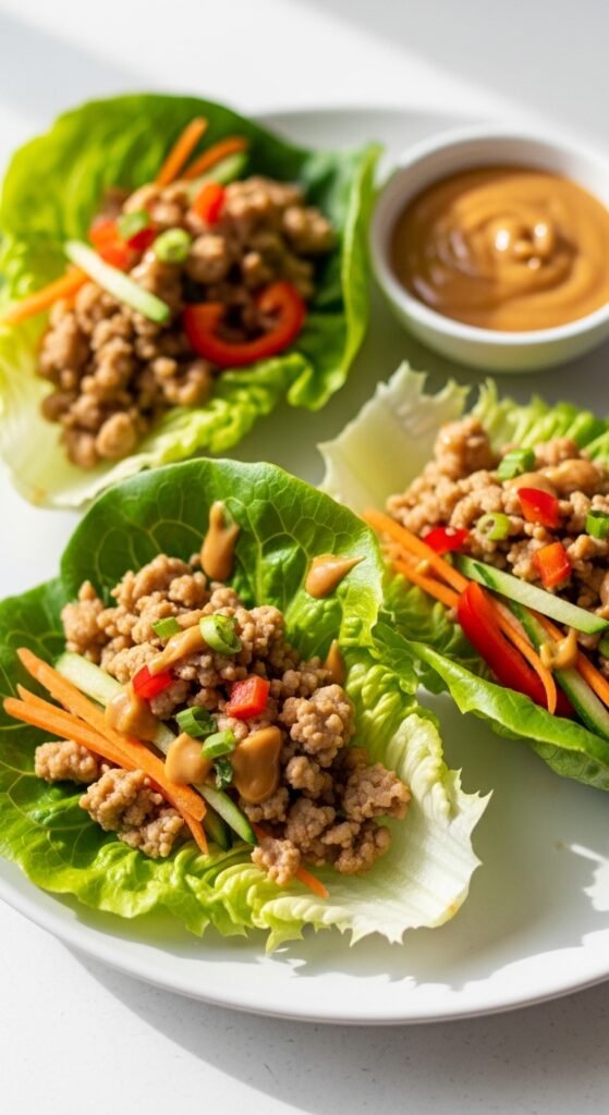 Simple Chicken Lettuce Wraps