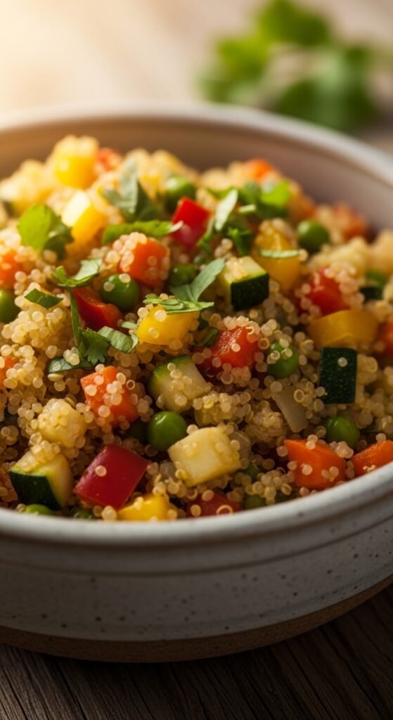 Spiced Quinoa and Vegetable Pilaf