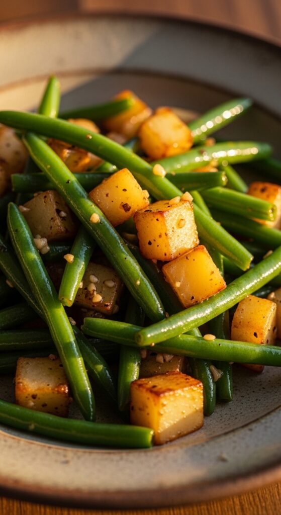 Green Bean and Potato Stir-Fry