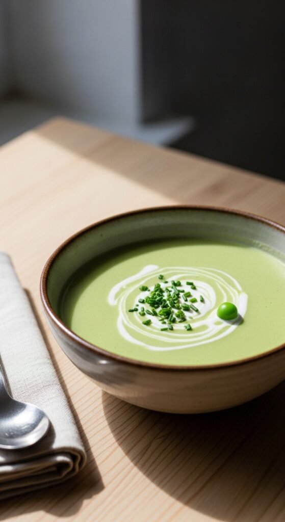 Spring Pea and Mint Soup