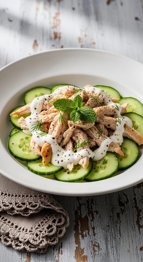 Cucumber Yogurt Chicken Salad