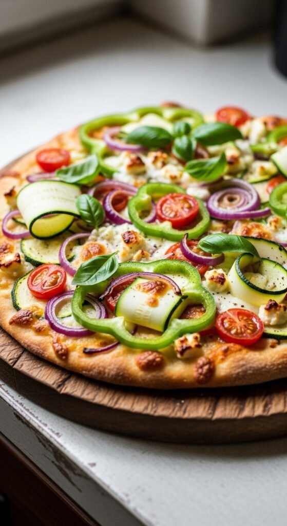 Veggie-Loaded Flatbread