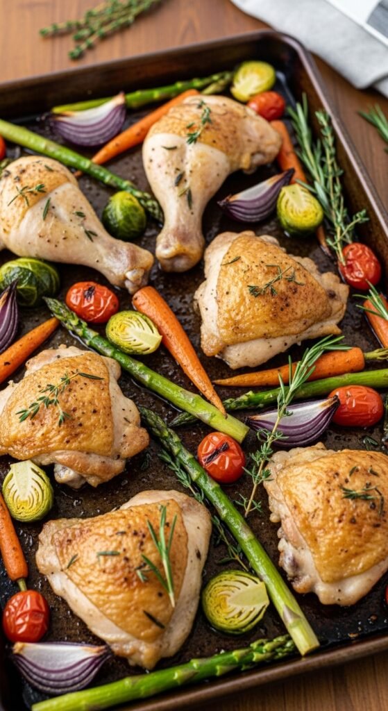 Spring Veggie Sheet Pan Dinner