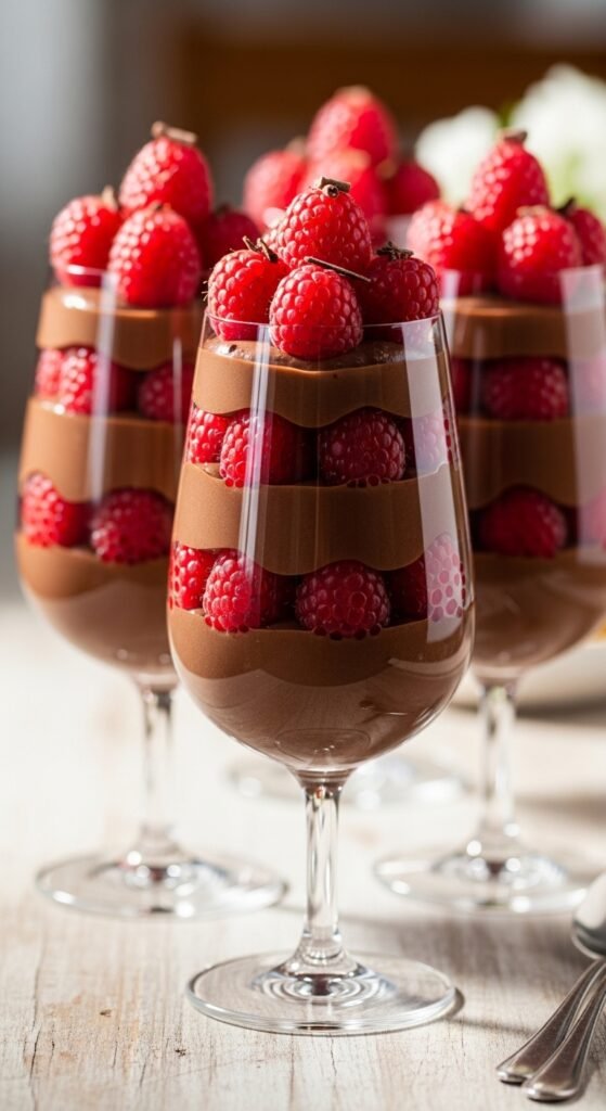 Raspberry Chocolate Parfaits