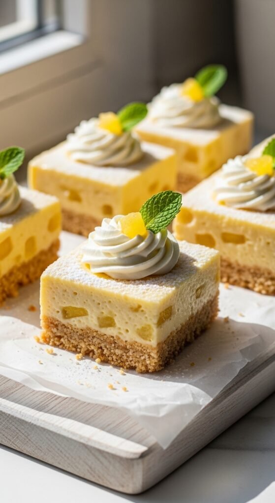 Pineapple Cream Dessert Squares