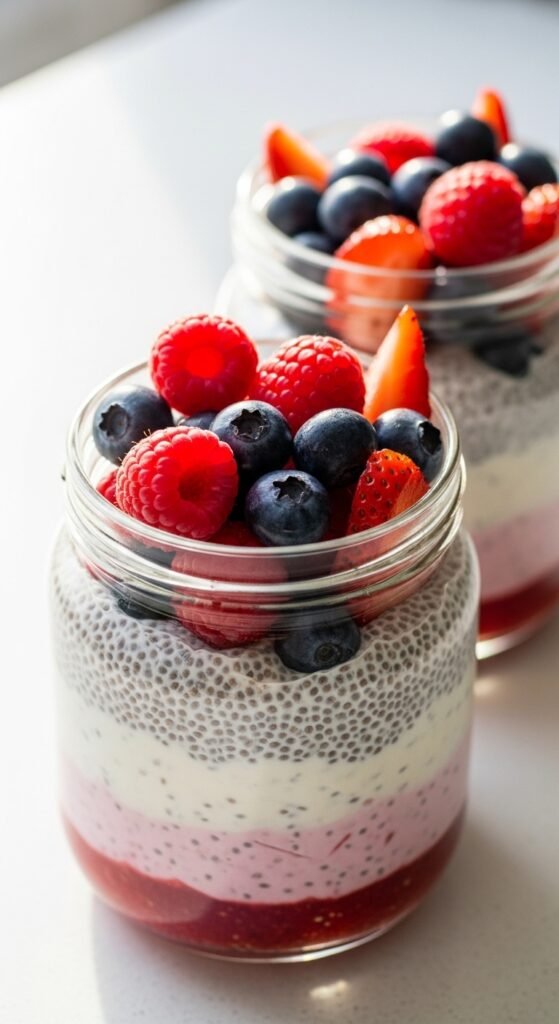 Berry Chia Pudding Cups