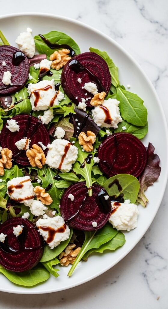 Roasted Beet and Goat Cheese Salad