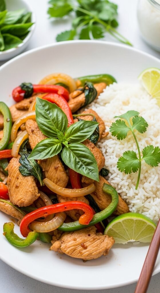 Thai Basil Chicken with Veggies