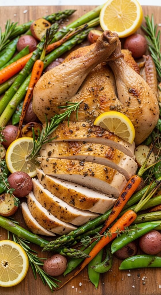 Lemon Herb Chicken with Spring Vegetables