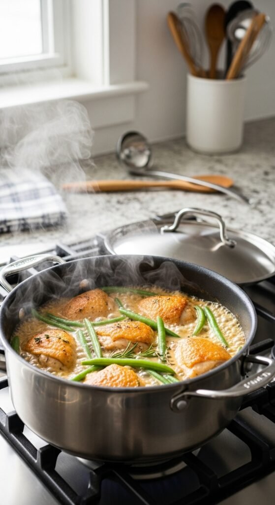 One-Pot Chicken and Green Bean Supper