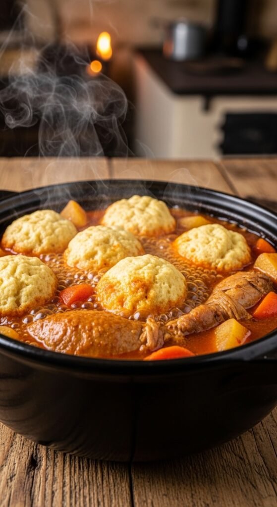 One-Pot Chicken and Herb Dumplings