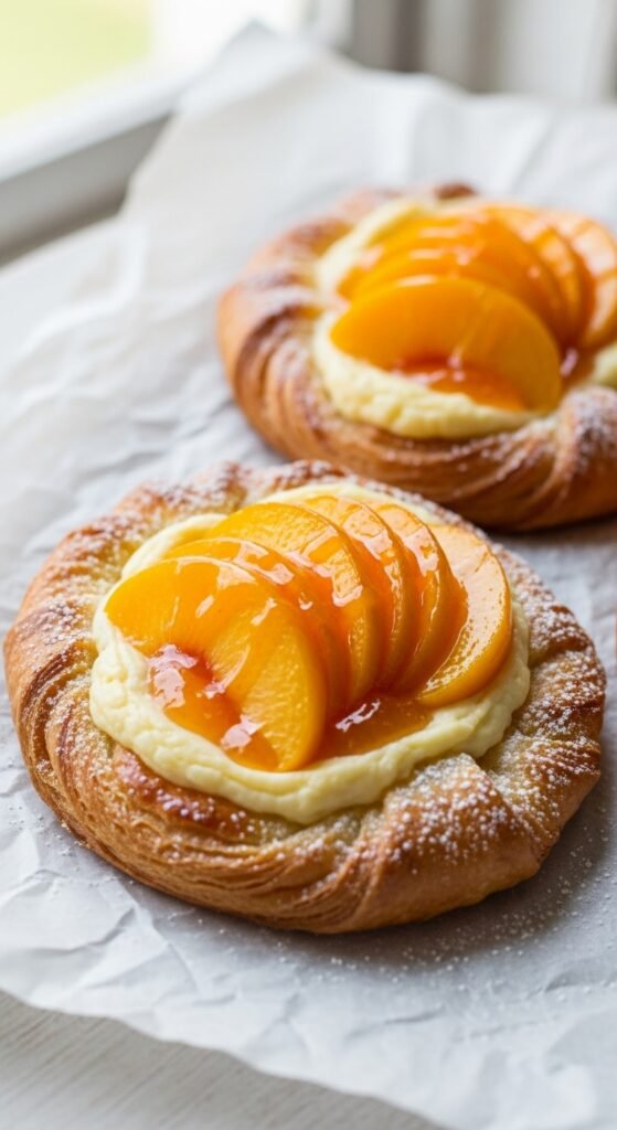 Peach and Cream Cheese Danish