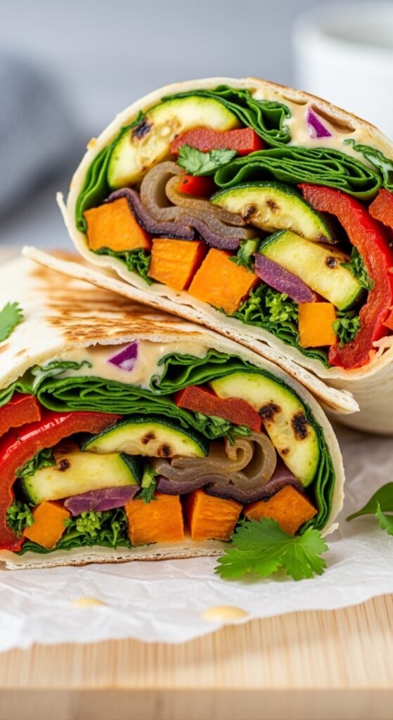 Roasted Vegetable Wraps