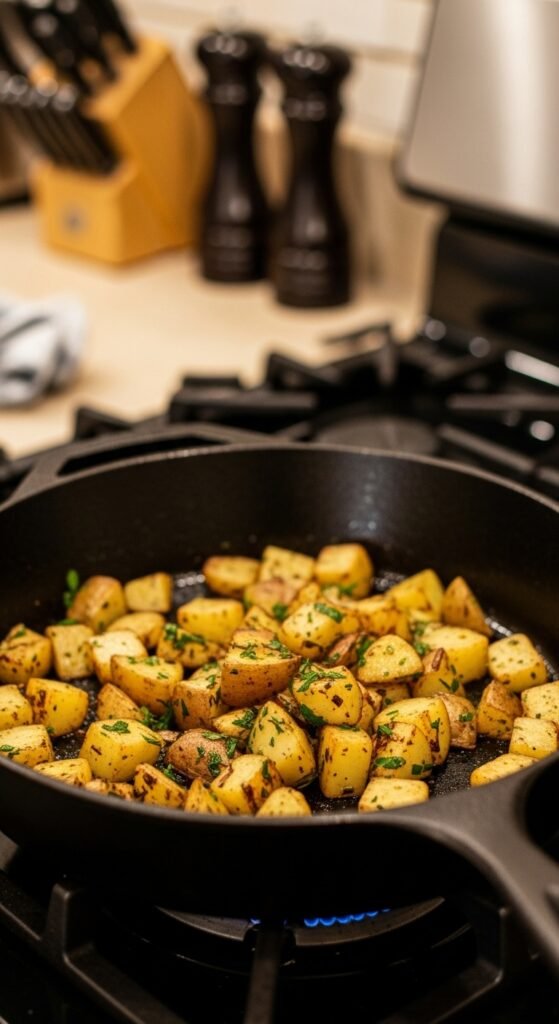 Skillet Potatoes with Herbs