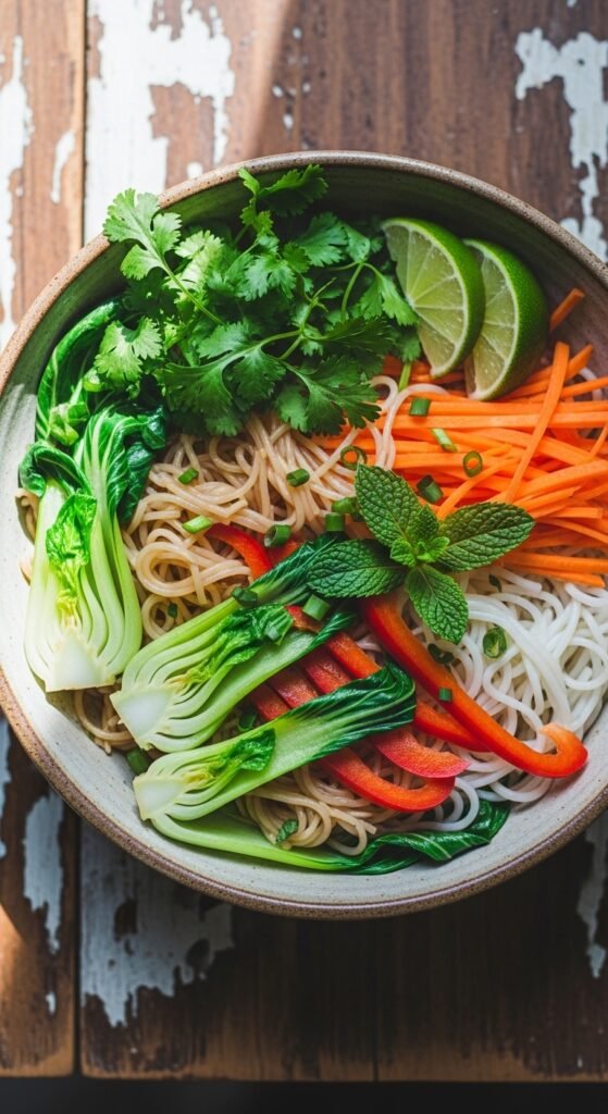 Spring Rice Noodle Bowl