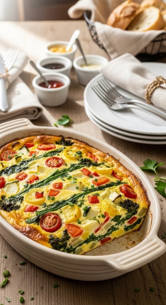 Spring Vegetable Egg Bake
