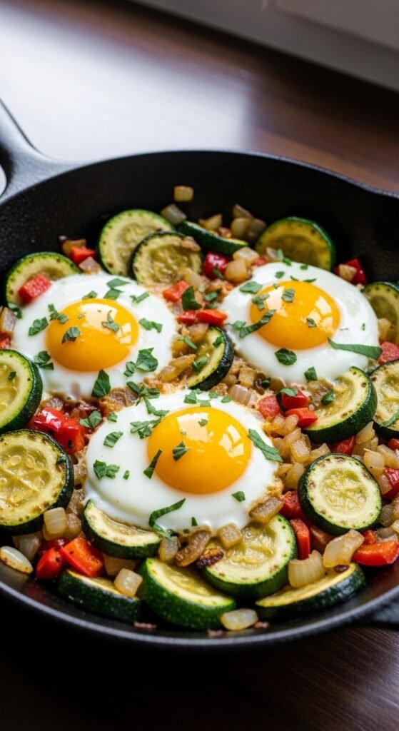 Zucchini and Egg Breakfast Skillet