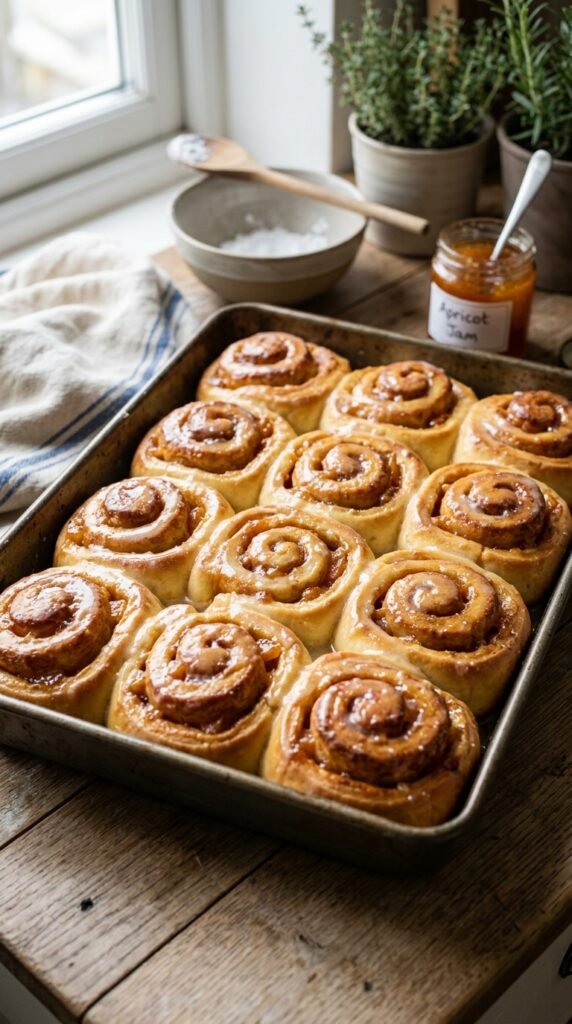 Apricot Jam Sweet Rolls