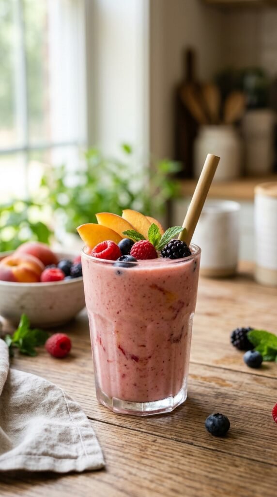 Peach Berry Spring Mix