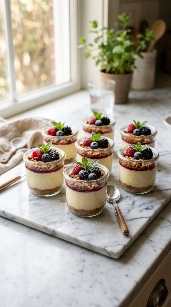 No-Bake Cookie Cheesecake Cups