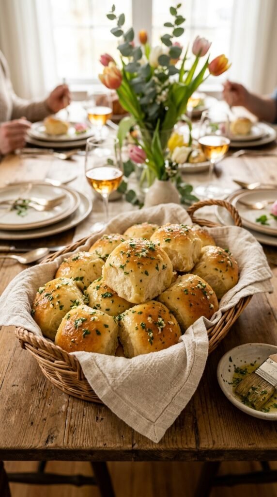 Garlic Butter Dinner Rolls