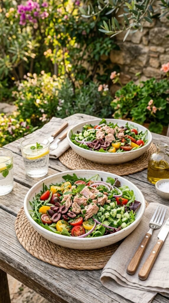 Mediterranean Tuna Salad Bowls
