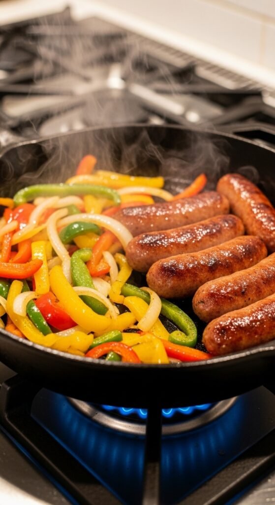 Skillet Sausage and Peppers