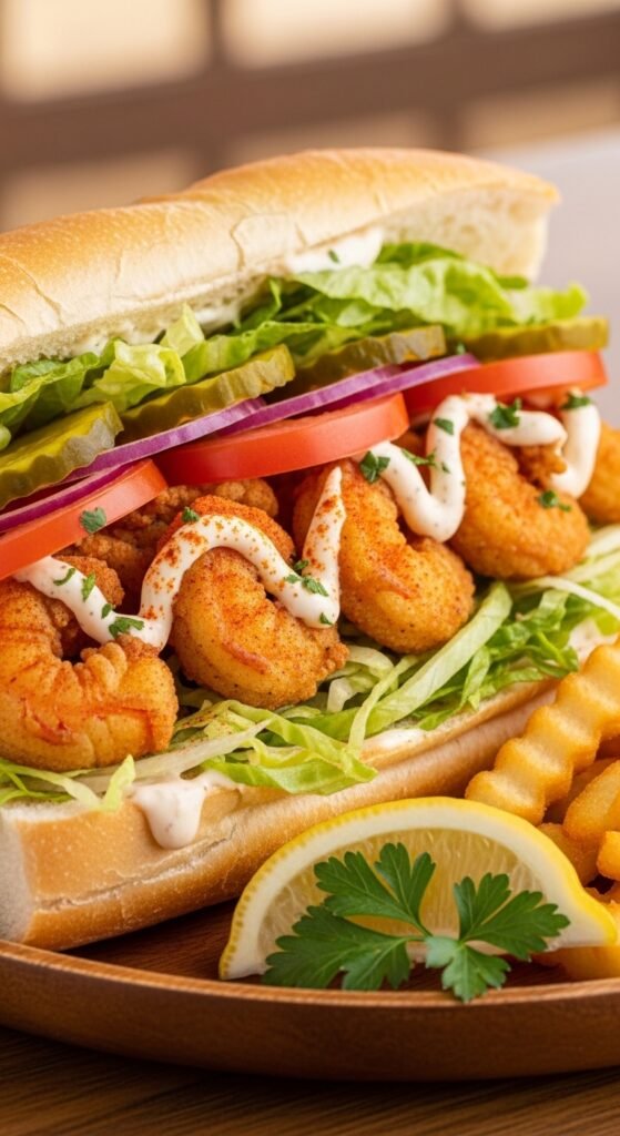 Shrimp Po’ Boy Sandwich
