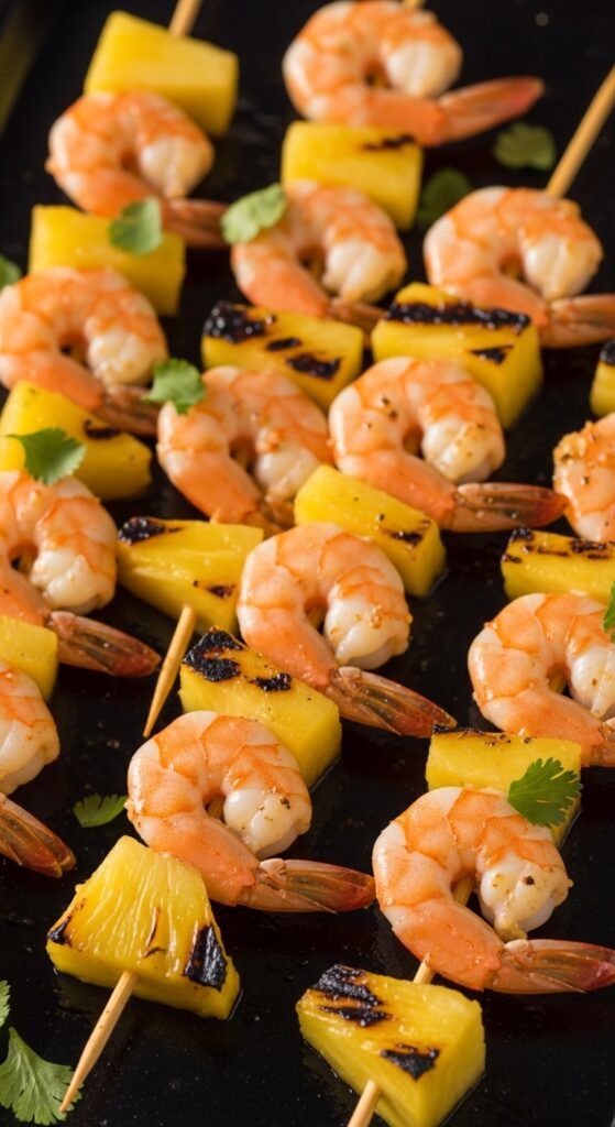 Shrimp and Pineapple Skewers