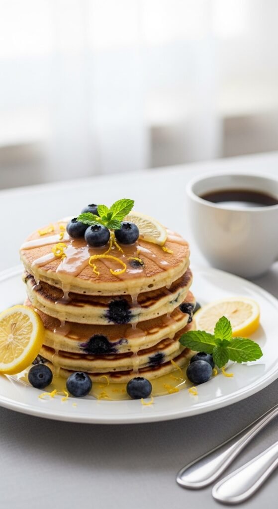 Lemon Blueberry Pancakes