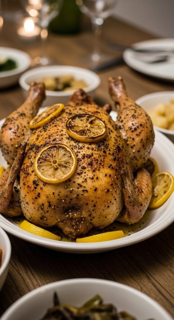Lemon-Pepper Roasted Chicken