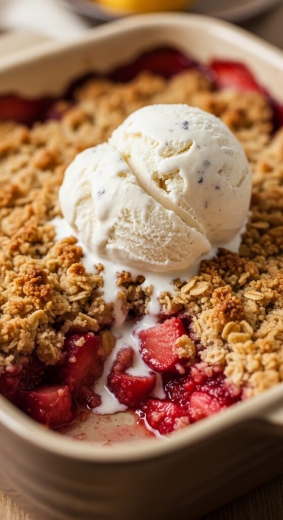 Strawberry Rhubarb Crisp