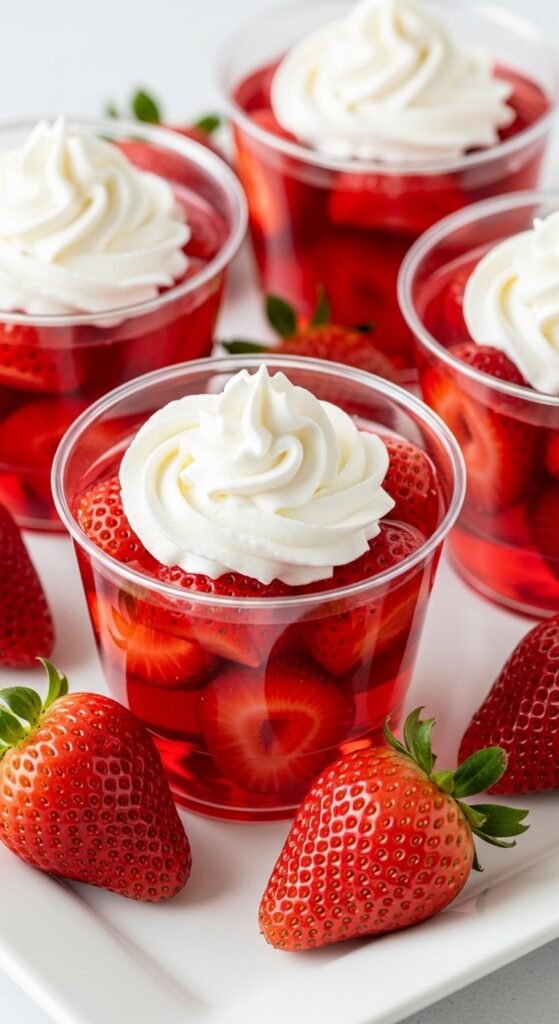 Strawberry Jello Cups