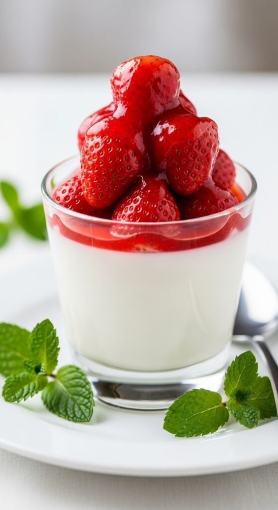 Strawberry Panna Cotta