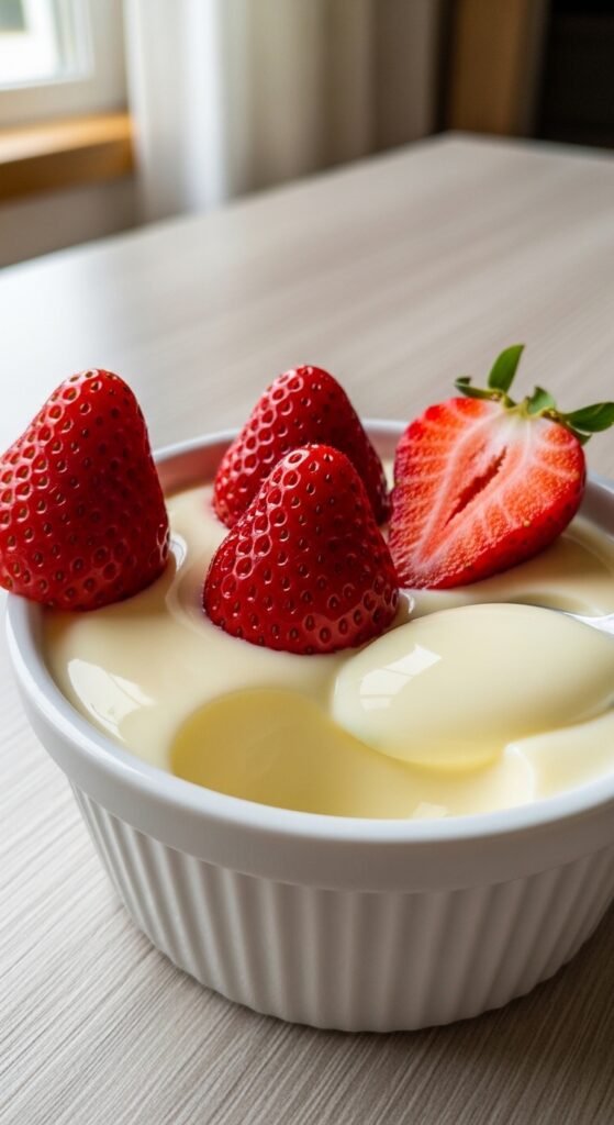 Strawberry Milk Pudding