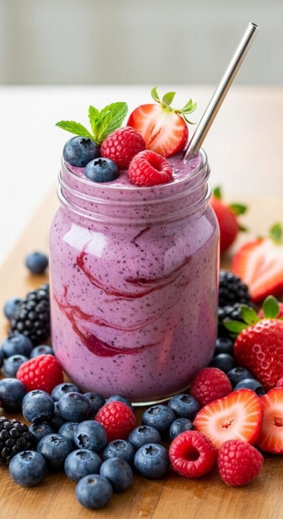 Fresh Berry Detox Smoothie