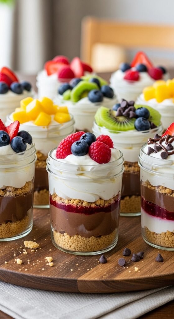 How to make dessert shooters no bake