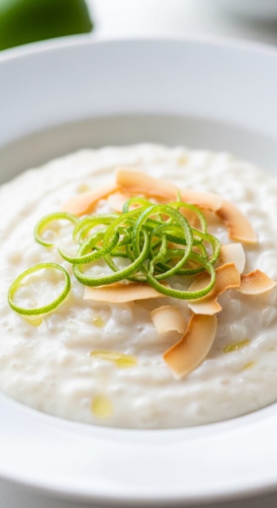 Coconut Lime Rice Pudding