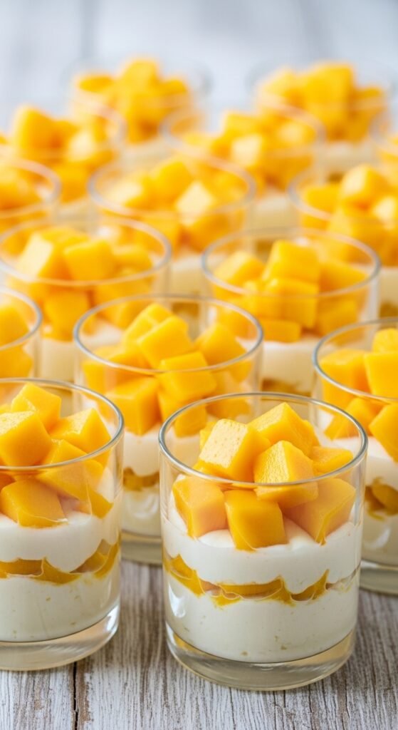 Mango Cottage Cheese Cups
